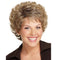 Women Vintage Style Short Length Fringe Curly Hair Wig