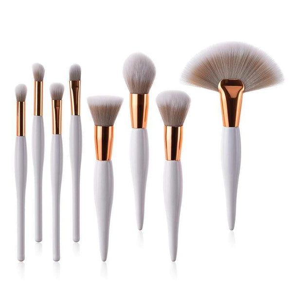 Creative Design Pregnant Shape Women 8pcs Makeup Tools Brushes Set