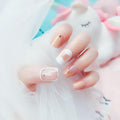 TIY Makeup Simple Short Length Women Daily Makeup Fake Nails TIY