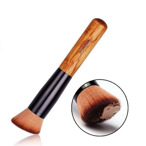 Women Wooden Handle Foundation Nylon Brush