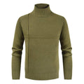 Men Solid Color Turtleneck All-match knit Sweater
