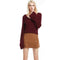 TIY Men Apparel Sexy Young Women V Neck Design Oversize Long Sleeves Solid Color Sweater TIY