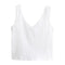 TIY Men Apparel Simple "V" Neck Short Prom Crop Sexy Tank Tops For Women Bodysuits TIY