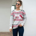 TIY Men Apparel Snow Deer Pattern Christmas Women Long-sleeve Sweater TIY