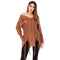 TIY Men Apparel Solid Color Street Style Unique Ripped Design Off-shoulder Long-sleeve Sweater TIY