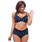 TIY Men Apparel Vintage Polka Dot Print Women Plus Size Swimsuit TIY