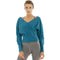 Women Solid Color Casual Dolman Sleeves Breathable Yoga Top