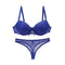 Women Style Fashion Design Solid Color Lace Hot Sexy Push Up Bra Panty Set