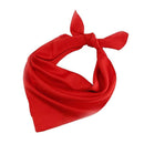 New Fashion Nostalgia Solid Color Smooth Silk Square Headscarf