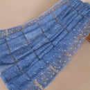 TIY Scarves Plain Color Unique Geometric Pattern Pearl Decorated Scarf TIY