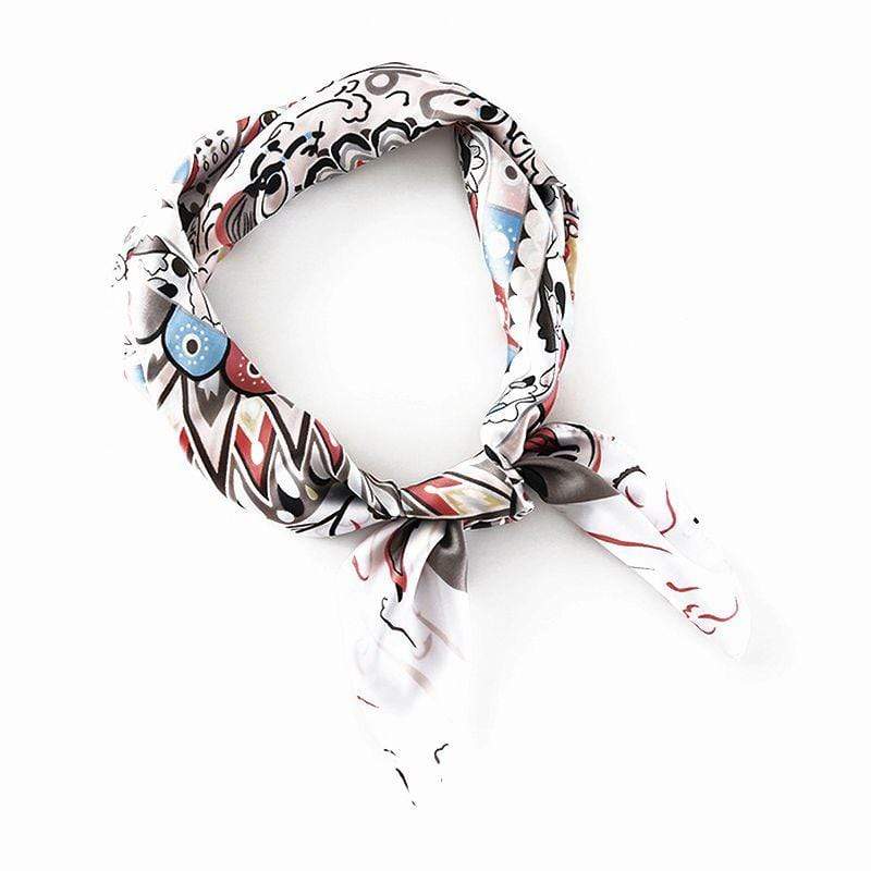 TIY Scarves Retro Ethnic Style Mysterious Totem Print Elegant Women Square Scarf TIY