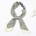 TIY Scarves Simple Vintage Square Pattern Women Satin Square Scarf TIY