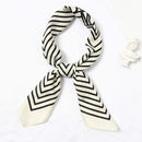 TIY Scarves Simple Vintage Square Pattern Women Satin Square Scarf TIY