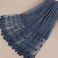 TIY Scarves Solid Color Cotton Fabric Embroidery Long Scarf TIY