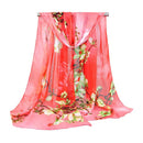 Trendy Multicolor Magnolia Female's Chiffon Scarf