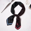 Unique Cartoon Mustache Print 70cm Women Square Scarf