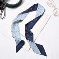 Women Vintage Pattern Moon Star Printed Slim Scarf