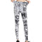 TIY UG Quality High Elastic Breathable Soft Black White Cartoon Mixed Graffiti-art Printed Sex Stretch Sport Leggings TIY