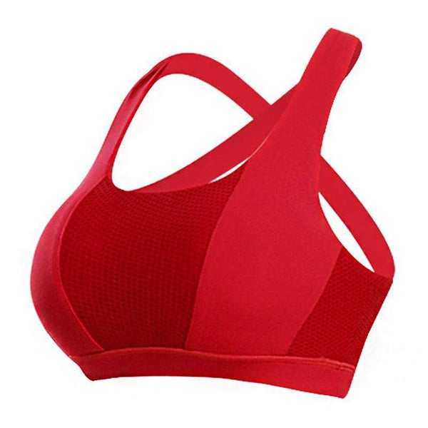 TIY UG Sexy Fashion Material Splicing Cross Back Quick Dry Tank Design Fitness Running Yoga Sports Bra For Women TIY