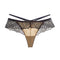 TIY UG Sexy Hollow Out See-through Ice Fabric Lace Triangle Tanga TIY