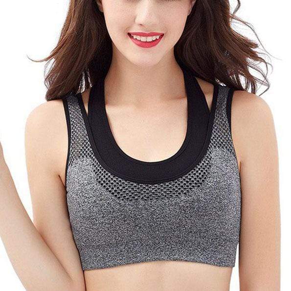 Two Fake Shockproof Sports Yoga Bra Without Steel Ring