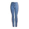 Fashion Sweet Floral Embroidered Women High-waisted Elastic Jeans