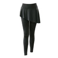 TIY Women Apparel Personalized Fake Two Pieces Solid Color Irregular Skirt Jogger Yoga Pants Stock Design Women Lady Pants TIY