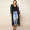TIY Women Apparel Plus Size Women Solid Color Mesh Fabric Long Length Overall TIY