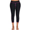 TIY Women Apparel Simple Contrast Design Women Stretchy Swimming Capris TIY