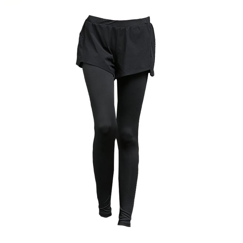 TIY Women Apparel Simple Fashion False Two Pieces Zipper Pockets Design Professional Lady Legging Pants Design Yoga Leggings For Womens TIY