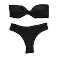TIY Women Apparel Solid Color Bow Swimsuit Women Bathing Suits TIY