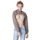 TIY Women Apparel Solid Color Long Sleeve Unique Casual Women Sexy Hoodies TIY