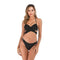 TIY Women Apparel Solid Color Unique Crossing Design Women Two-piece Swimsuits TIY