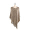 TIY Women Apparel Solid Color Women Winter Pullover Tassel Cloak TIY