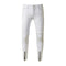 TIY Women Apparel Stylish Trend Men Solid Color Zipper Design Slim Fit Jeans TIY