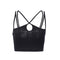 Summer Casual Solid Color Double Straps Crossing Design Cropped Camis