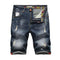 Top Quality Vintage Slim Men's Denim Shorts With Holes
