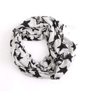 Unique Multifunctional Design Women Animal Print Phone Holder Scarf With Zipper Pocket