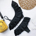 Unique One Shoulder Ruffled Design Solid Color Women Sexy Swimsuit