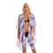 Vacation Style Women Basic Coconut Tree Print Sun-protective Cover-ups