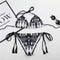 TIY Women Apparel Vintage Ethnic Style Women Graphic Print Lace-up Two-pieces Bikini TIY