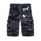 TIY Women Apparel Vintage Washed Camouflage Casual Tooling Shorts Without Belt TIY