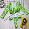 Women Sexy Snakeskin Print Two-pieces  Bikini Swimwear