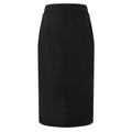 Women Solid Color Plus Size Buttoned Pencil Skirt