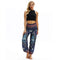 Women Vintage Multicolor Design Loose Pattern Lantern Pants