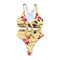 Wrapped Chest Sexy Bandage Swimwear Female Printed Bikini Set