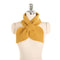 Young Women Freshing Bowknot Design Solid Color Collar Scarf
