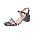 TIY Women Shoes Pearl Decoration Ankle Strap Sandals Shoes TIY