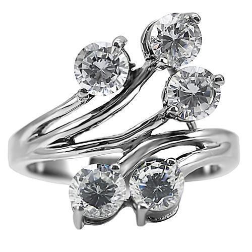 Vintage Wedding Rings TK001 Stainless Steel Ring with AAA Grade CZ