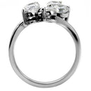 Vintage Wedding Rings TK001 Stainless Steel Ring with AAA Grade CZ